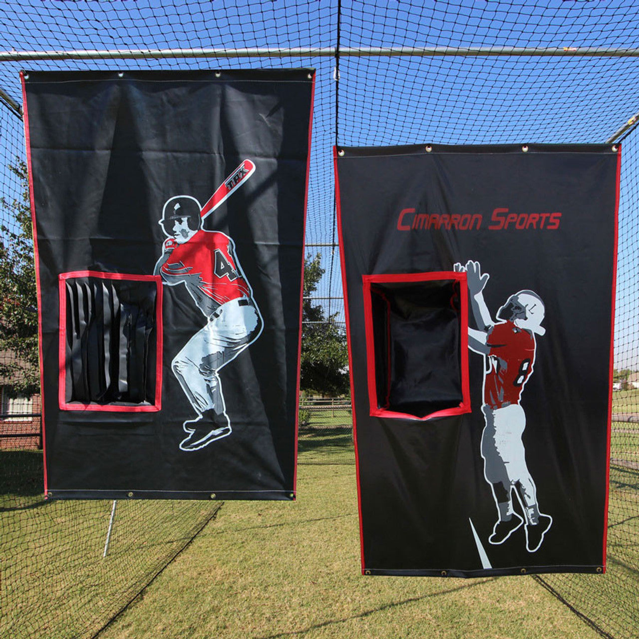 2-Sport Catcher Vinyl Backstop with Frame