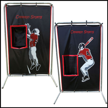 2-Sport Catcher Vinyl Backstop with Frame