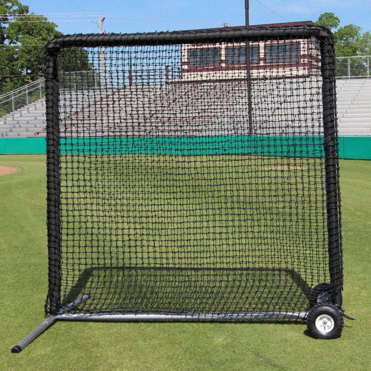 7' x 7' Fielder Net and Premier Frame with Wheels