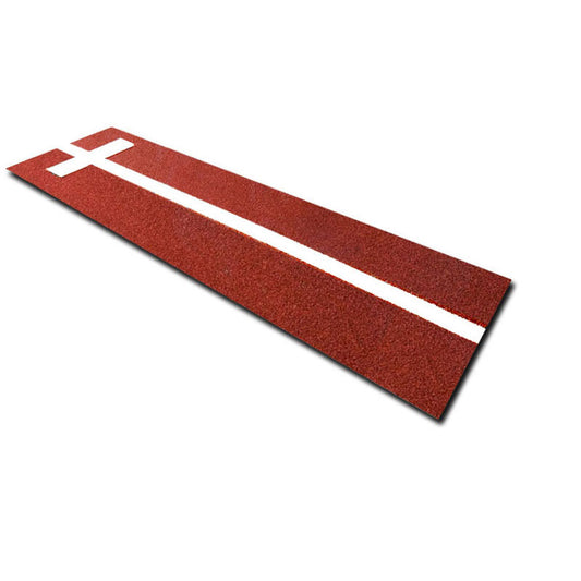 Softball Pitching Mat with Power Stripe